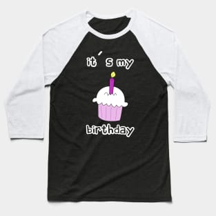 Cupcake pink Baseball T-Shirt